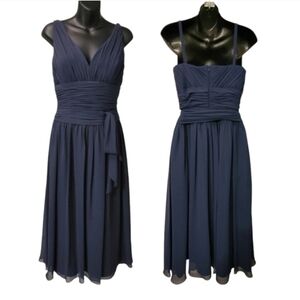 Elegant Navy Blue Women's Dress
